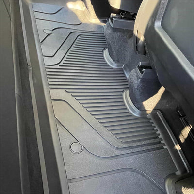 Tesla Model Y 2020-2023 Custom Floor Mats TPE Material 1st & 2nd & Cargo, Don't fit 7 Seats