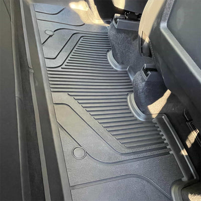Tesla Model Y 2020-2024 Custom Floor Mats TPE Material 1st & 2nd & Cargo