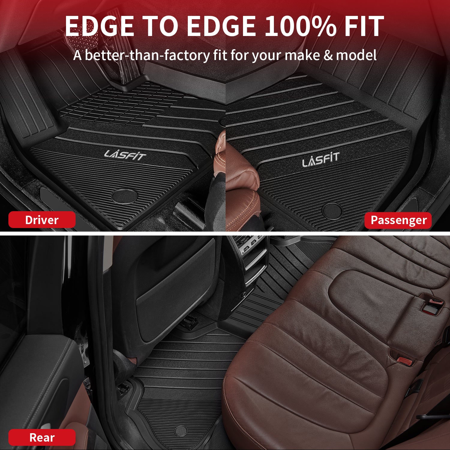 Fit for 2019 2025 BMW X7 Custom Floor Mats 1st 2nd Row Fit 7 Seats Only