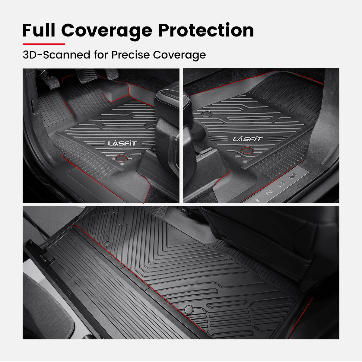F150 Floor Mats Full Coverage with Storage
