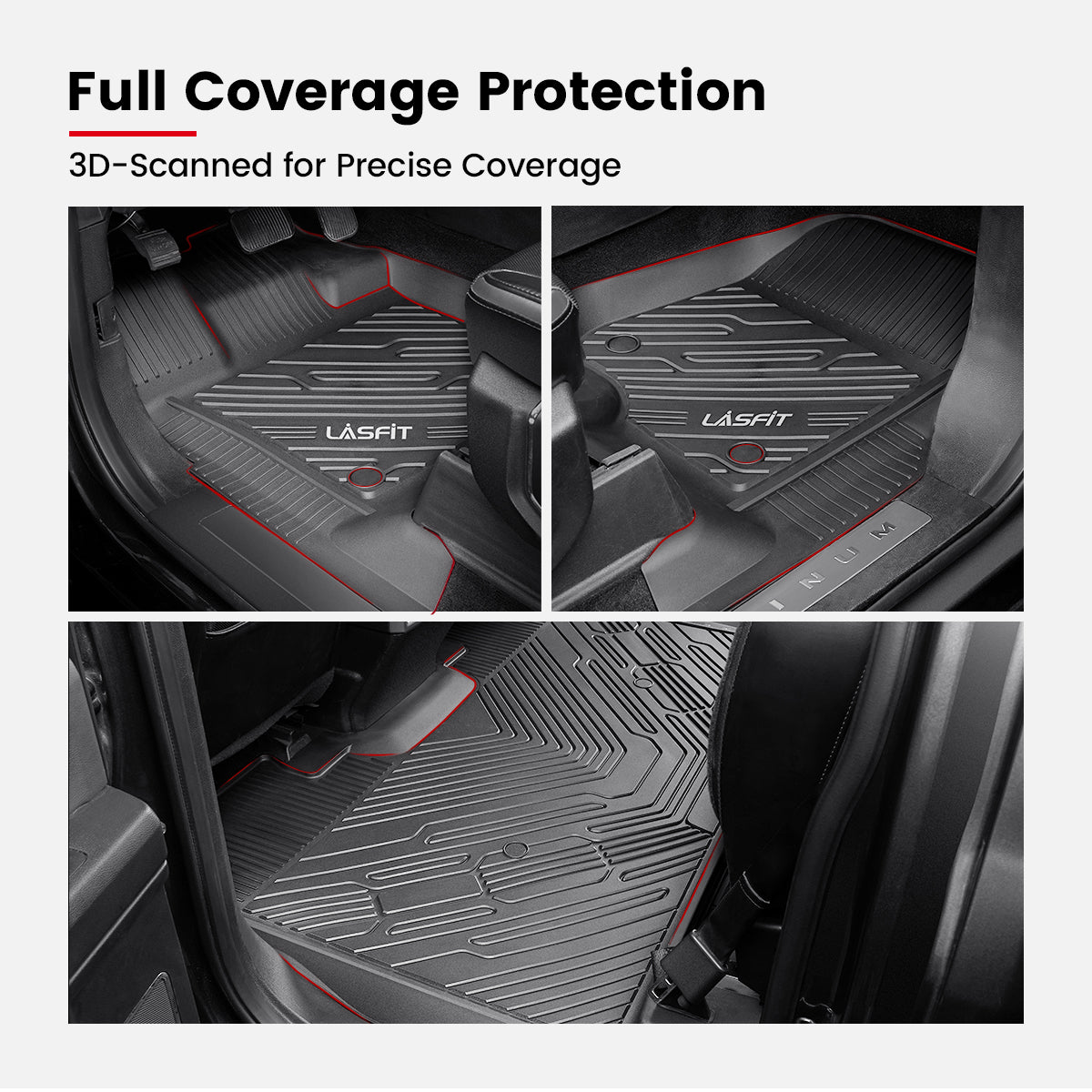 F150 Floor Mats Full Coverage without Storage