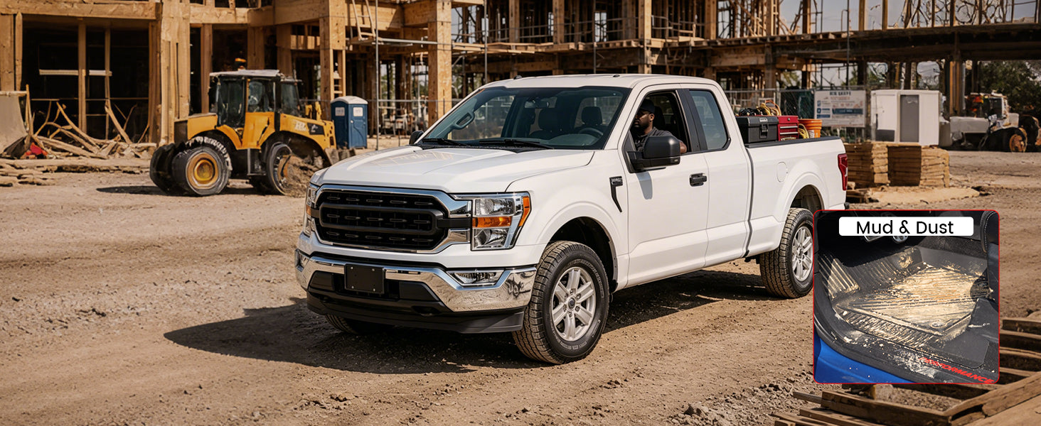 Ford F-150 floor mats for workday use