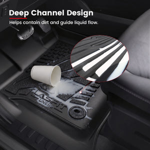 F150 SuperCab Floor Mats Deep Channel
