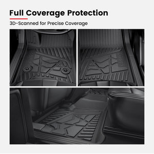 Fit for 2015-2026 Ford F-150 & 22-26 Lightning Models Floor Mats, Fit Carpet Floor