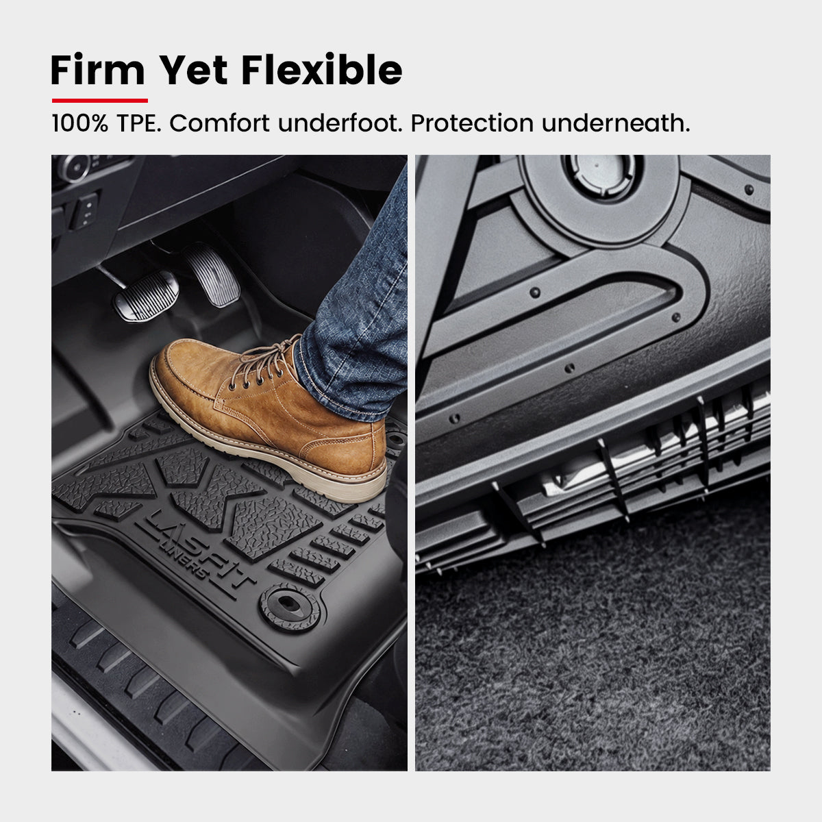 F150 SuperCrew Cab Floor Mats Flexible Bench Seat
