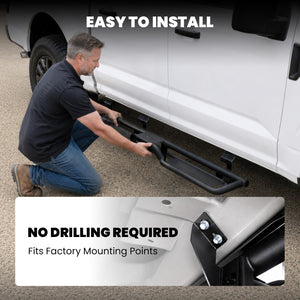 Fit for 2017-2026 Ford F-250 F-350 Running Boards Side Steps, Fit Crew Cab ONLY