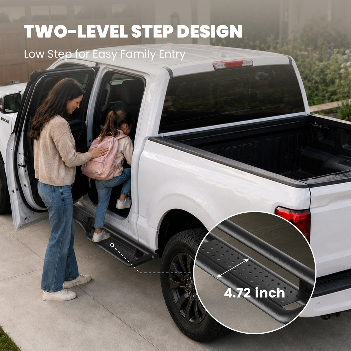 Fit for 2017-2026 Ford F-250 F-350 Running Boards Side Steps, Fit Crew Cab ONLY