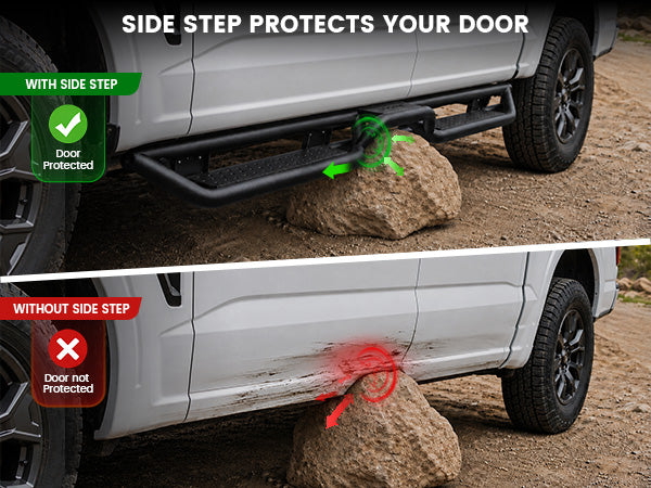 Lasfit running boards for 2017-2026 Ford F-250 F-350
