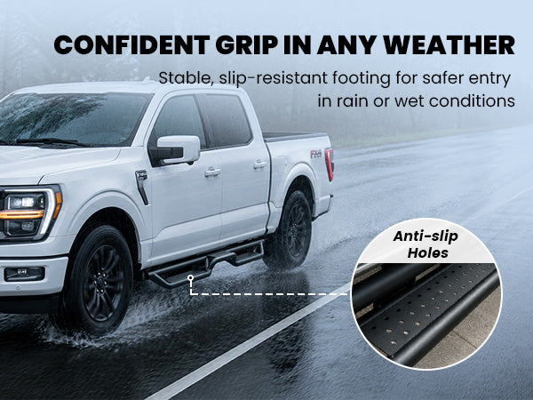 Lasfit running boards for 2017-2026 Ford F-250 F-350