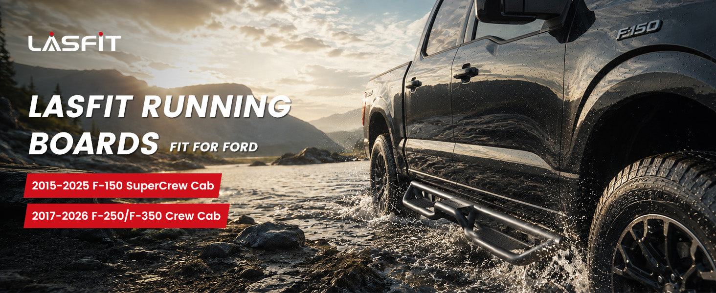lasfit side steps for 2017-2026 Ford F-250 F-350