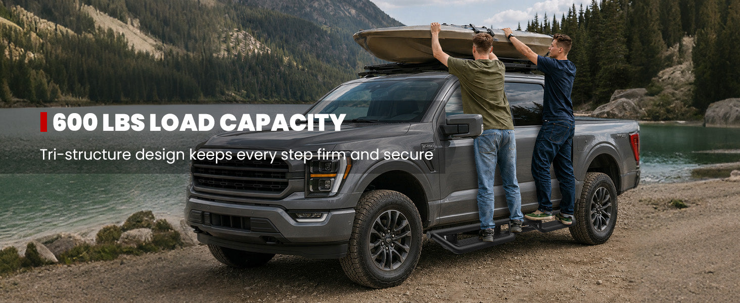 Lasfit running boards for 2017-2026 Ford F-250 F-350