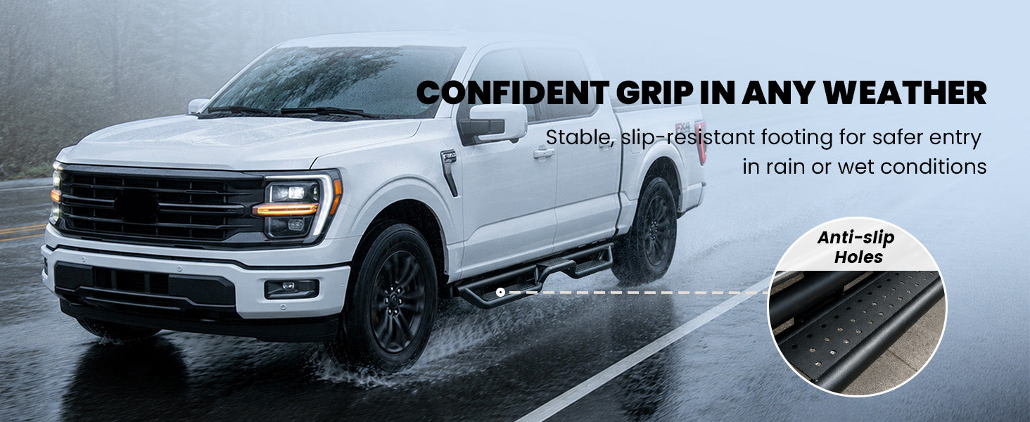 lasfit side steps for 2017-2026 Ford F-250 F-350
