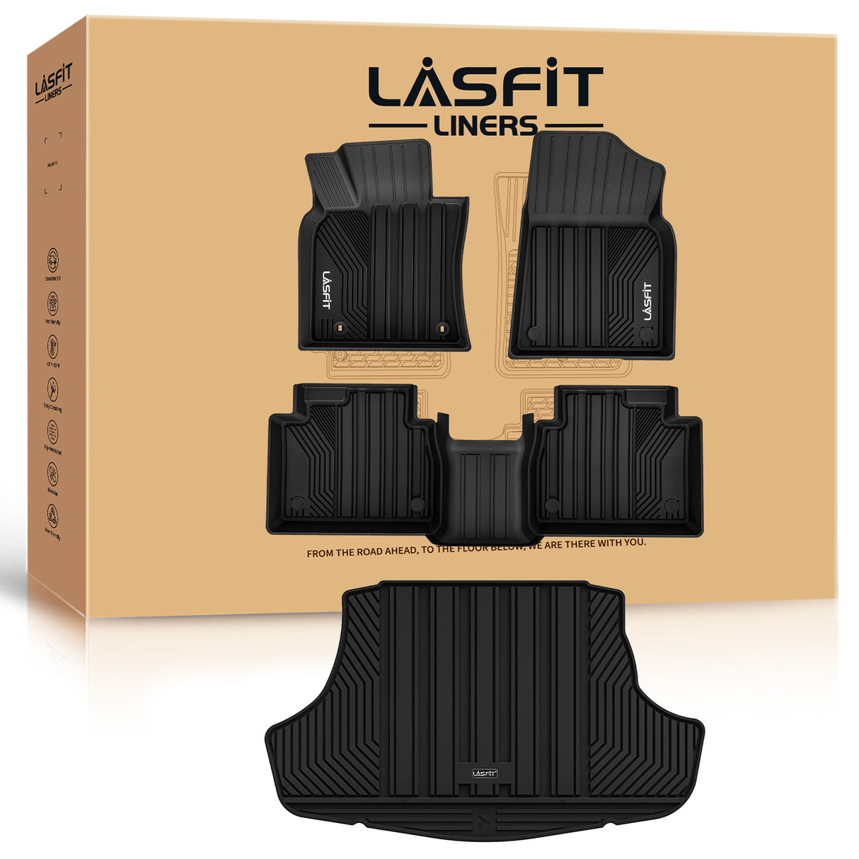 Fit for Toyota Camry 2018-2024 Custom Floor Mats & Cargo Mats Package