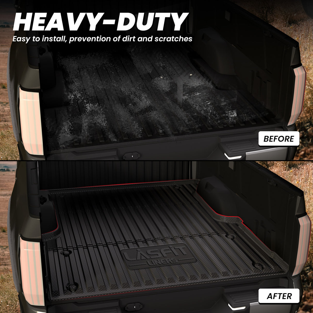 Fit for Toyota Tundra Crewmax 5Feet 6inch 2022-2024 Heavy Duty Bed Liners Heavy Duty
