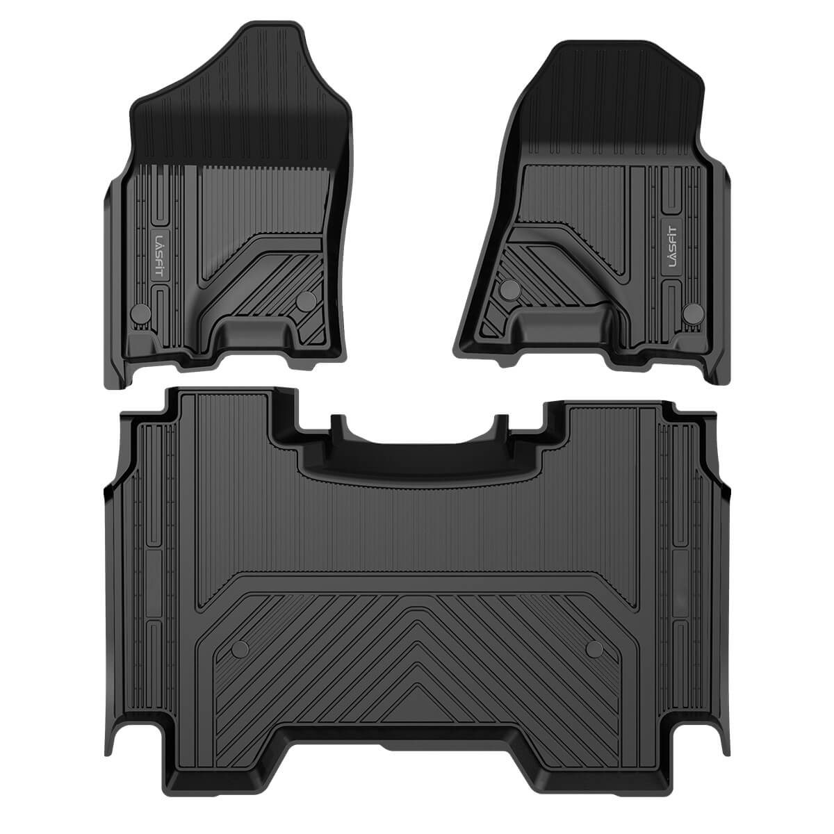 Fit for 2019-2024 Ram 1500 1st & 2nd Floor Mats, Only Fit Carpet Floor, Don't Fit Classic Model