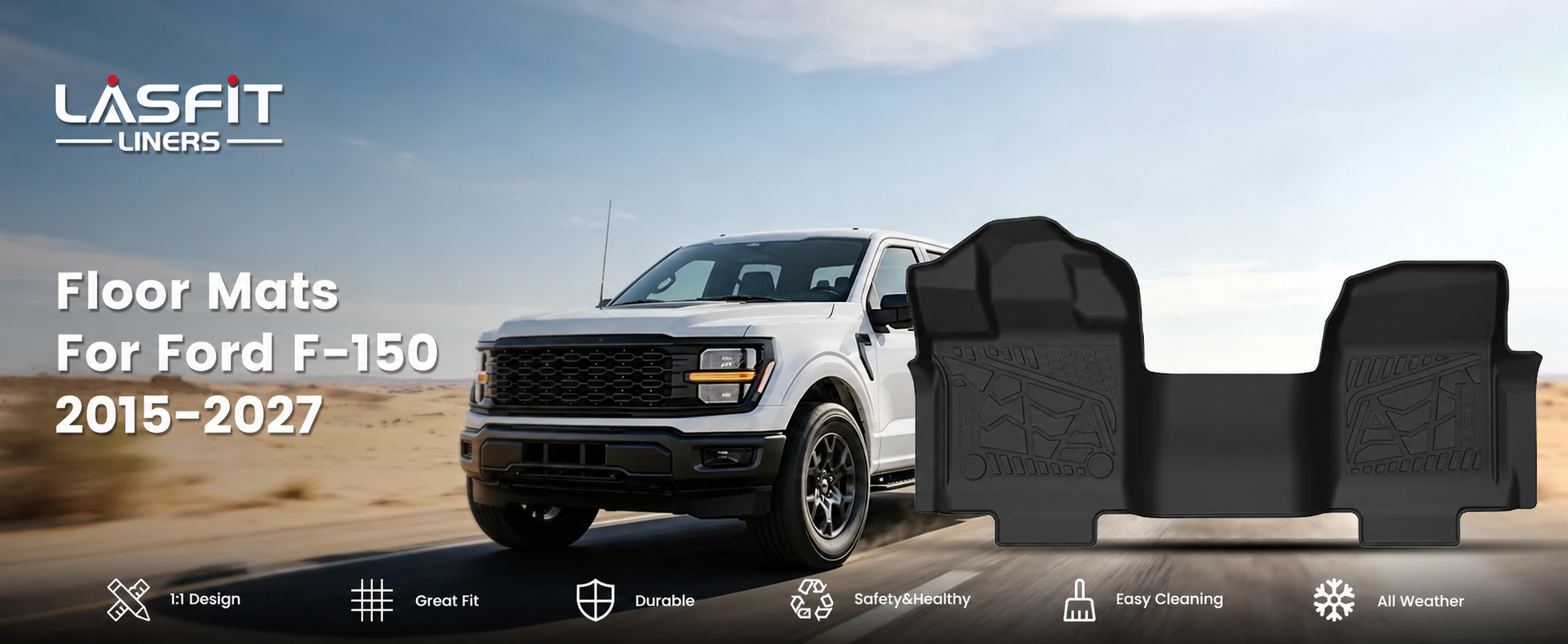 2015-2027 F-150 TPE floor mats