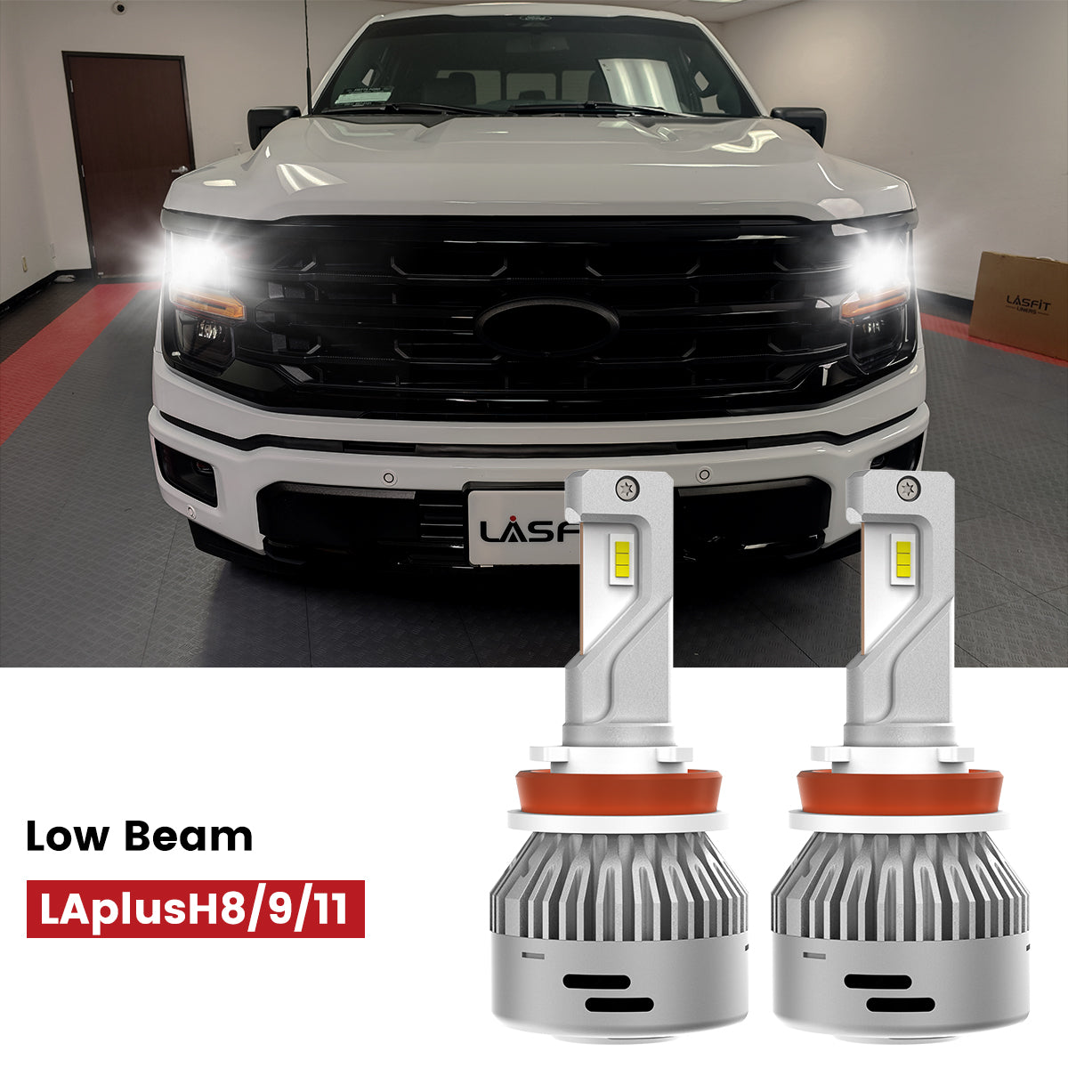 Lasfit H11 led low beam bulbs fit for 2021-2023 Ford F150  