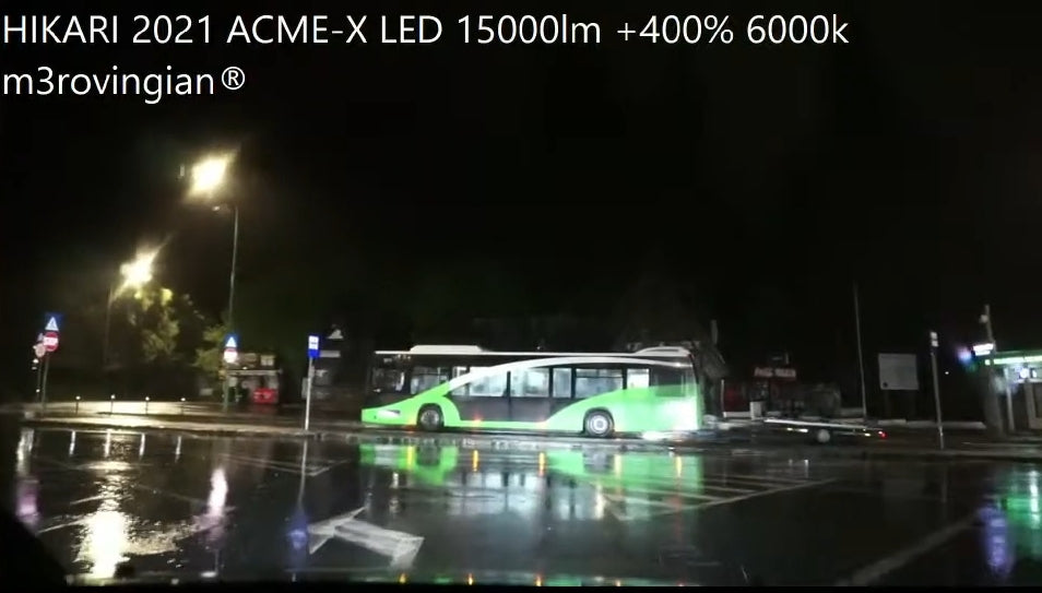 HIKARI led headlight bulbs rainy night performance