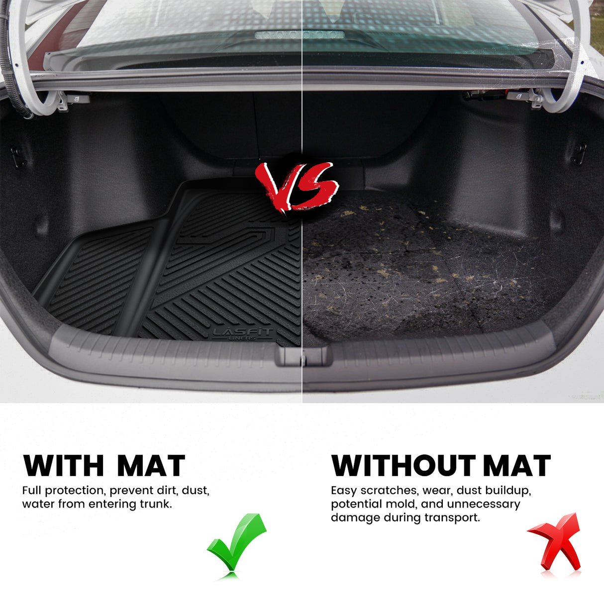 Fit for 2018-2022 Honda Accord Custom Floor Mats & Cargo Mat, Hybrid Model Included