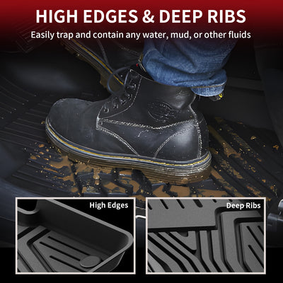 Honda Civic Custom Floor Mats High Edges and Deep Ribs