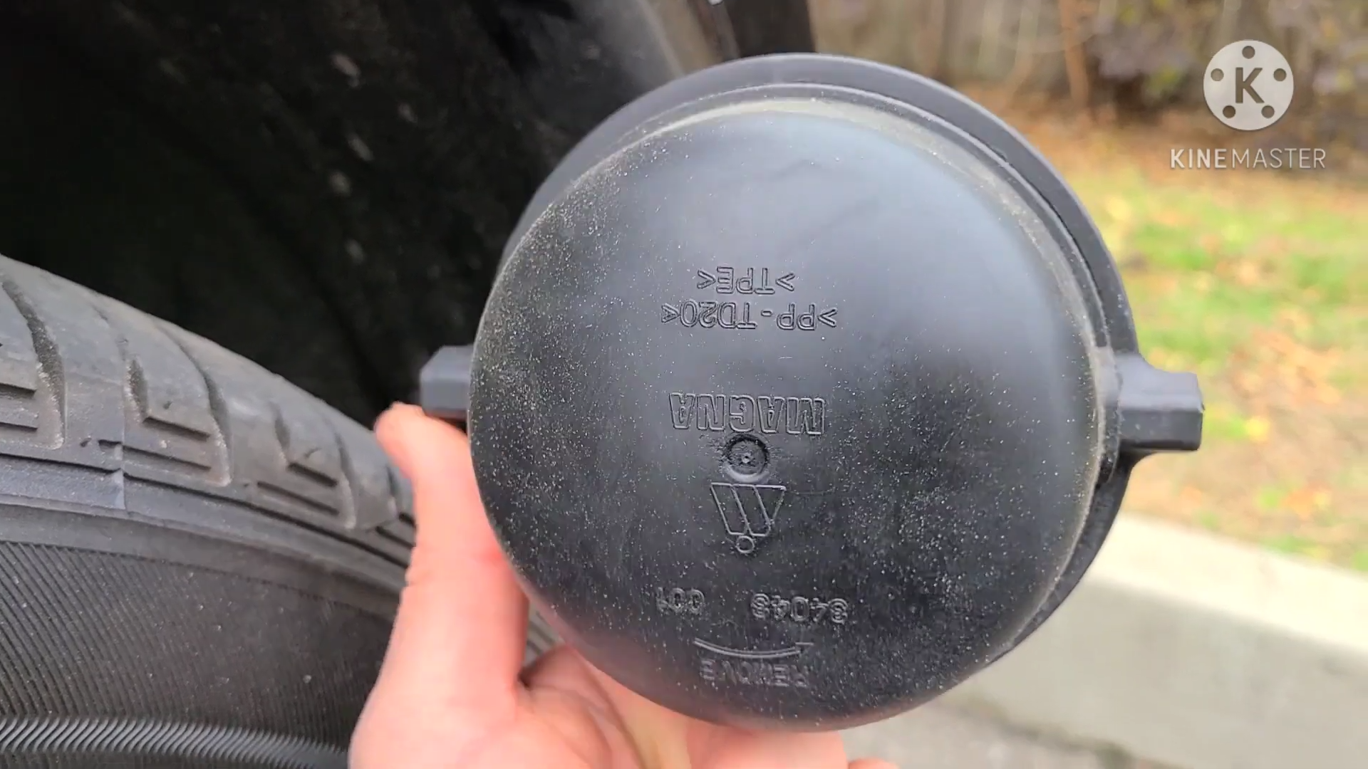 Rotate the dust cover counterclockwise and remove it