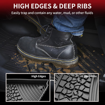 Jeep Grand Cherokee Floor Mats High Edges and Deep Ribs