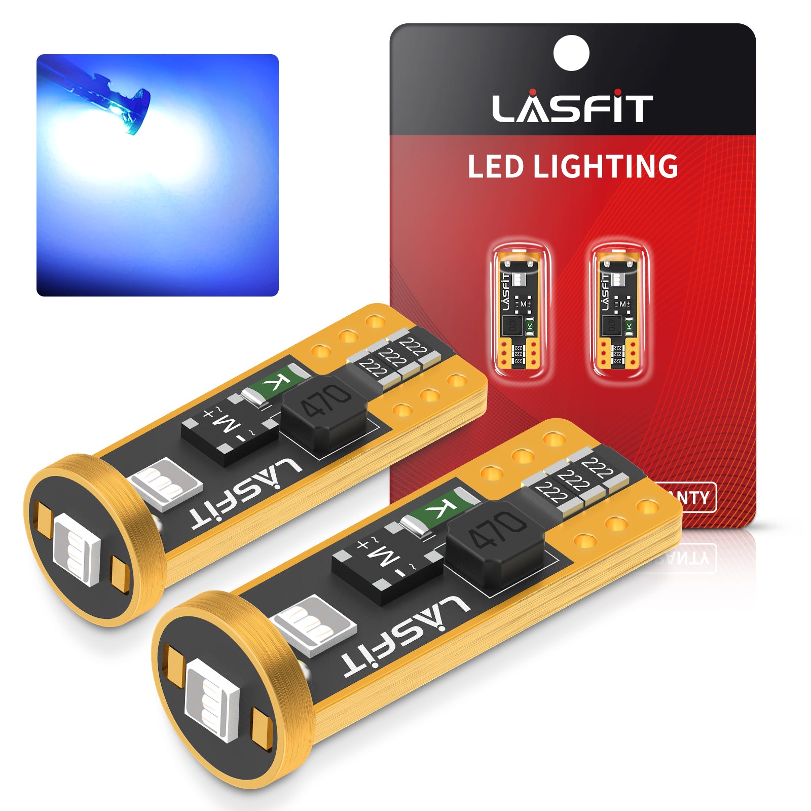 194 168 158 2825 LED Interior Door Map Trunk Step well Lights | Cool B