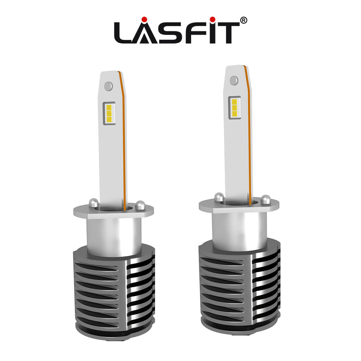 LASFIT Bombilla LED H1, bombilla H1 para alto y bajo, luz  antiniebla, 6000 K, blanco, brillante, sin ventilador, tamaño pequeño,  halógeno, de repuesto, paquete de 2 : Automotriz