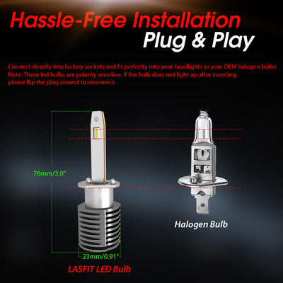 L1plus H1 LED bulb plug and play