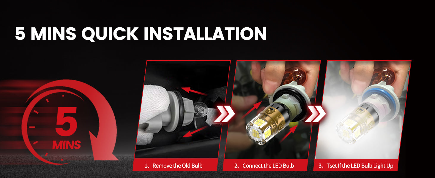 3157 led backup lights easy installation