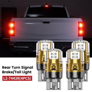 7443 led bulbs fit for 2025 Ram 1500 rear turn signal lights/brake/tail lights