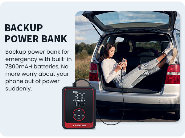LASFIT AIR Portable Cordless Tire Inflator