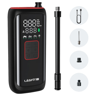 LASFIT Portable Cordless Tire Inflator for Bike Bicycle Motorcycle Ball