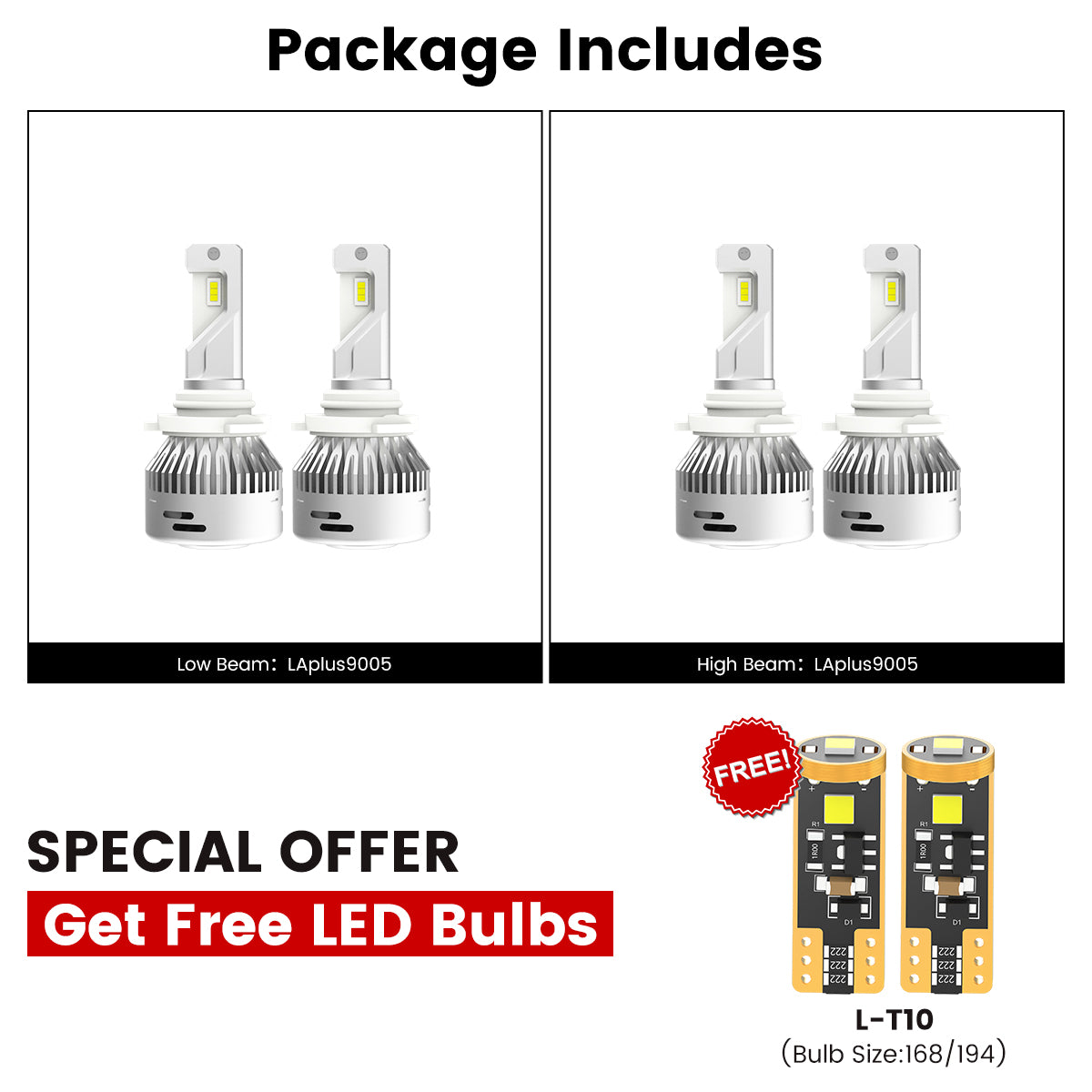 Fit for 2016-2018 Ram HD 2500/3500 LED Headlight Bulbs Upgrade