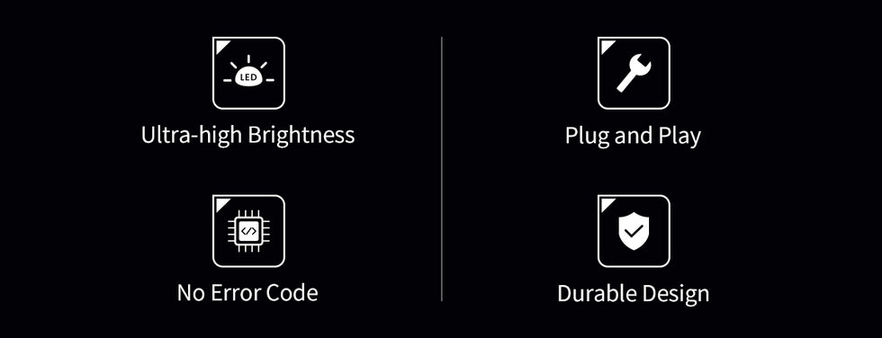 LED bulbs effect banner