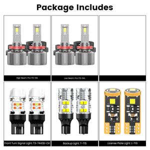 LED bulbs fit for 2020-2024 Chevrolet Silverado 2500 3500 with halogen tail lights