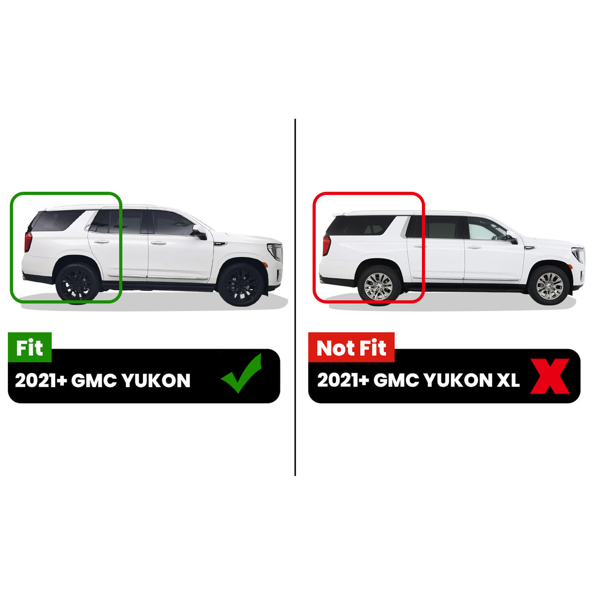 Fit for 2021-2025 GMC Yukon Floor Mats, Fit 7 Seats Only, Not Fit Yukon XL