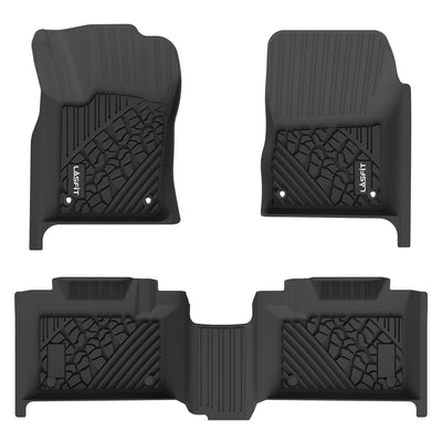 Dodge Durango 2013-2024 Custom Floor Mats TPE Material 1st & 2nd Row Seat, Fit Bench Seating on 2nd Row ONLY
