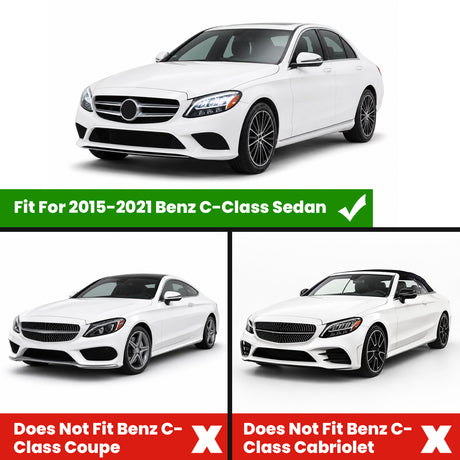 Fit for 2015-2021 Mercedes-Benz C-Class Floor Mats, Fit Sedan ONLY
