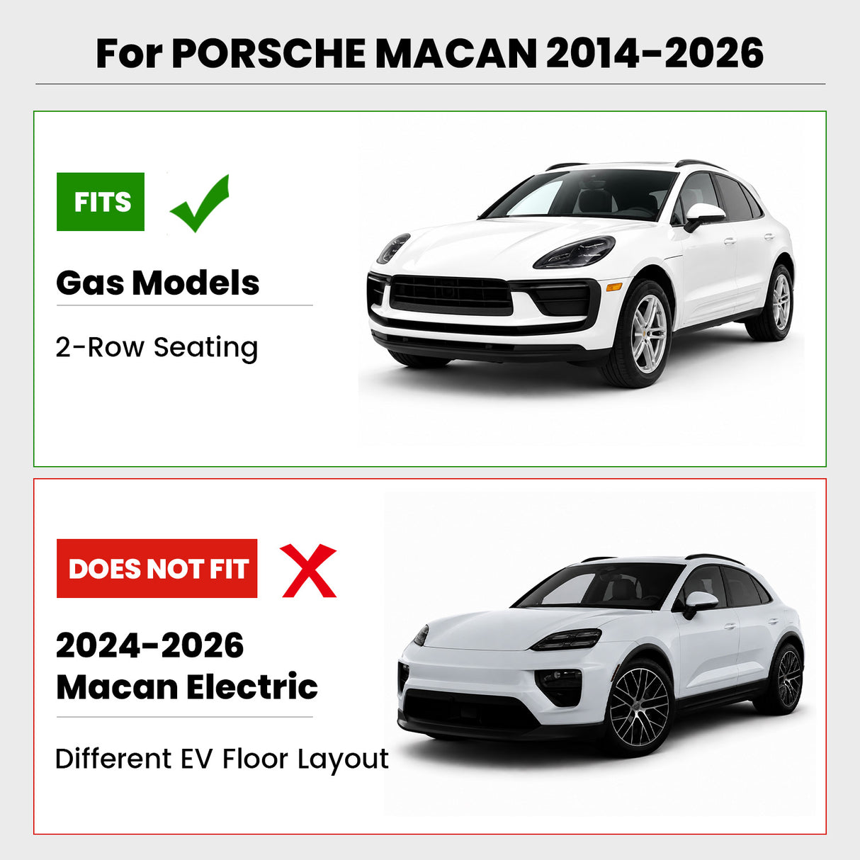 Fit for 2014-2026 Porsche Macan Custom Floor Mats