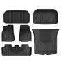 Frunk and 1st Row and 2nd Row and Trunk Well and Cargo Mats