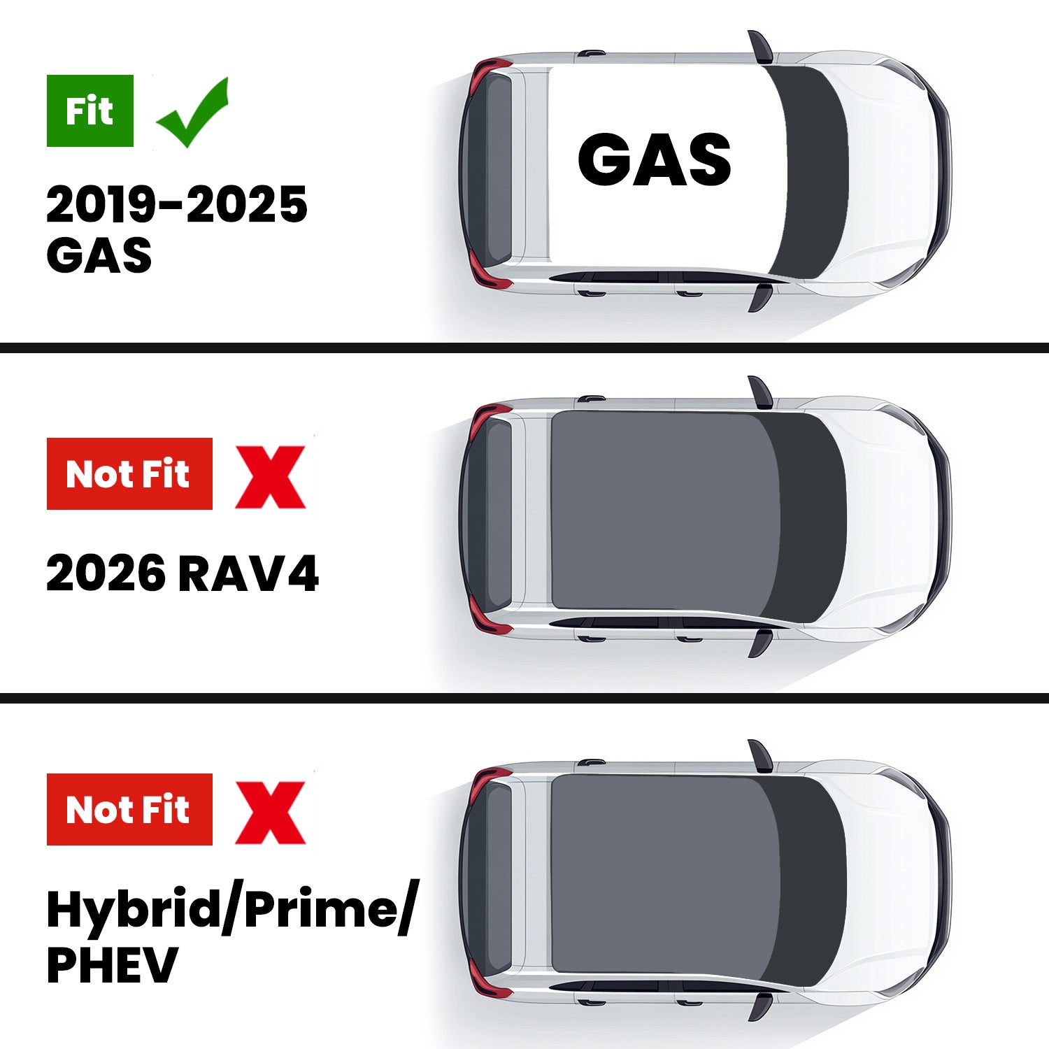 Fit for 2019-2025 Toyota RAV4 All-weather TPE Floor Mats & Cargo Mat