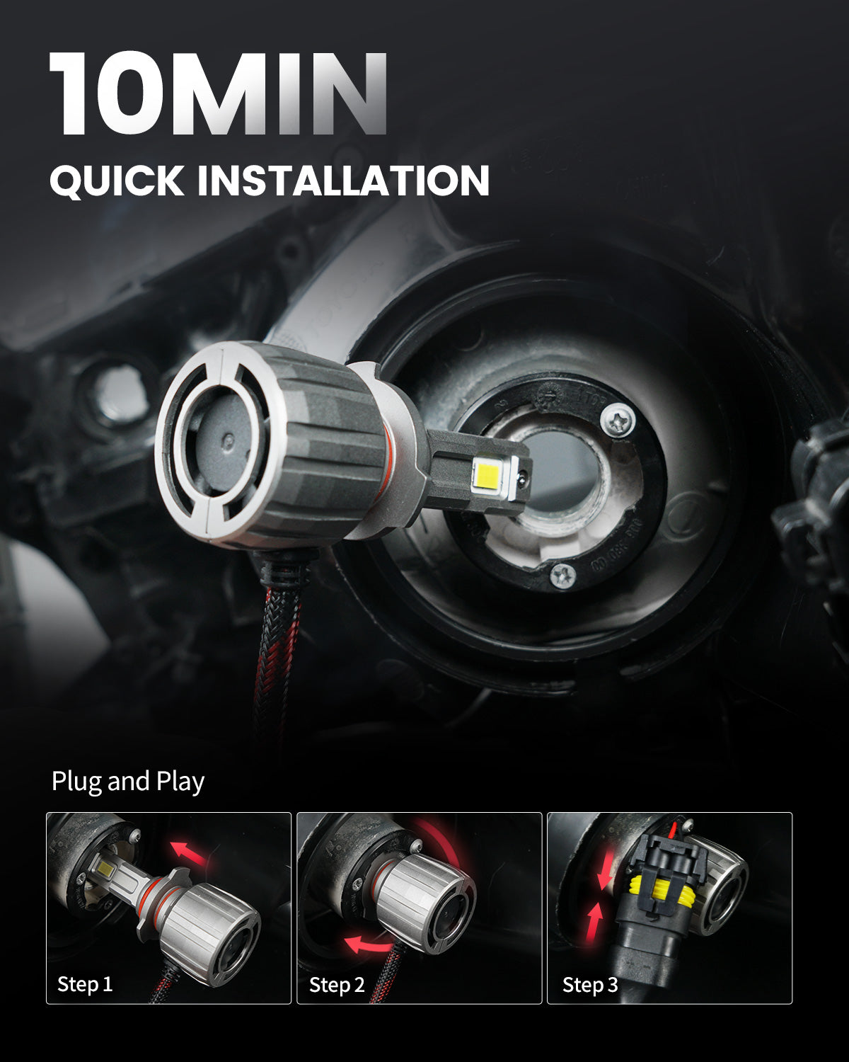LSplus 9012 LED Bulbs 10 mins installation