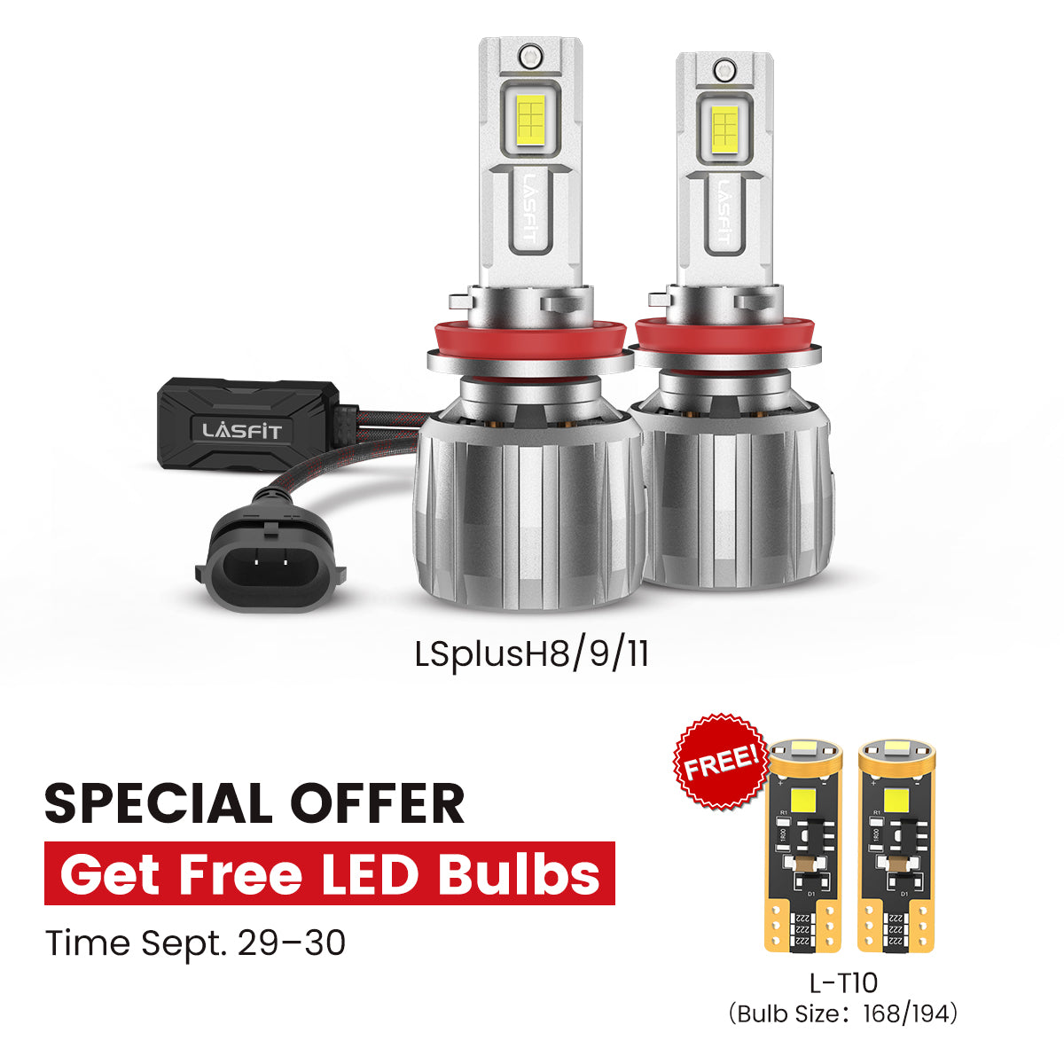 130W H11 H8 H9 LS Plus Series | 13,000LM 6000K LED Bulbs
