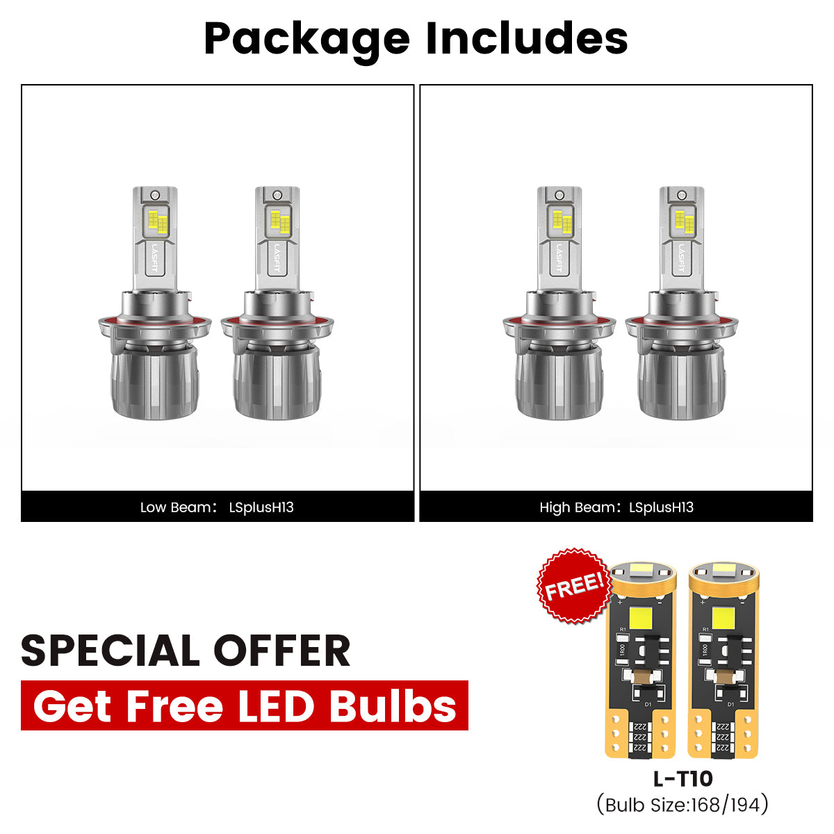 Fit for 2017-2022 Ford F-250 F-350 Super Duty LED Headlight Bulbs Upgrade