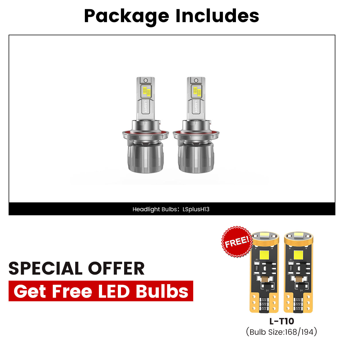 Fit for 2018-2026 Jeep Wrangler LED Headlight Bulbs Upgrade