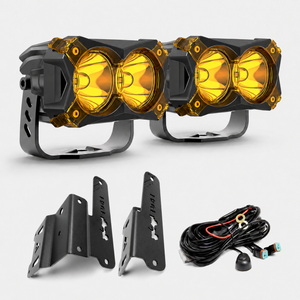 4.8 Inch LED Pod Ditch Light Kit for 2018-2024 Jeep Wrangler JL Gladiator JT (Don't Fit Mojave or 4xe) | LASFIT