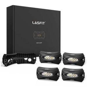 Lasfit Off-Road Switchback LED Rock Lights Kit White & Amber
