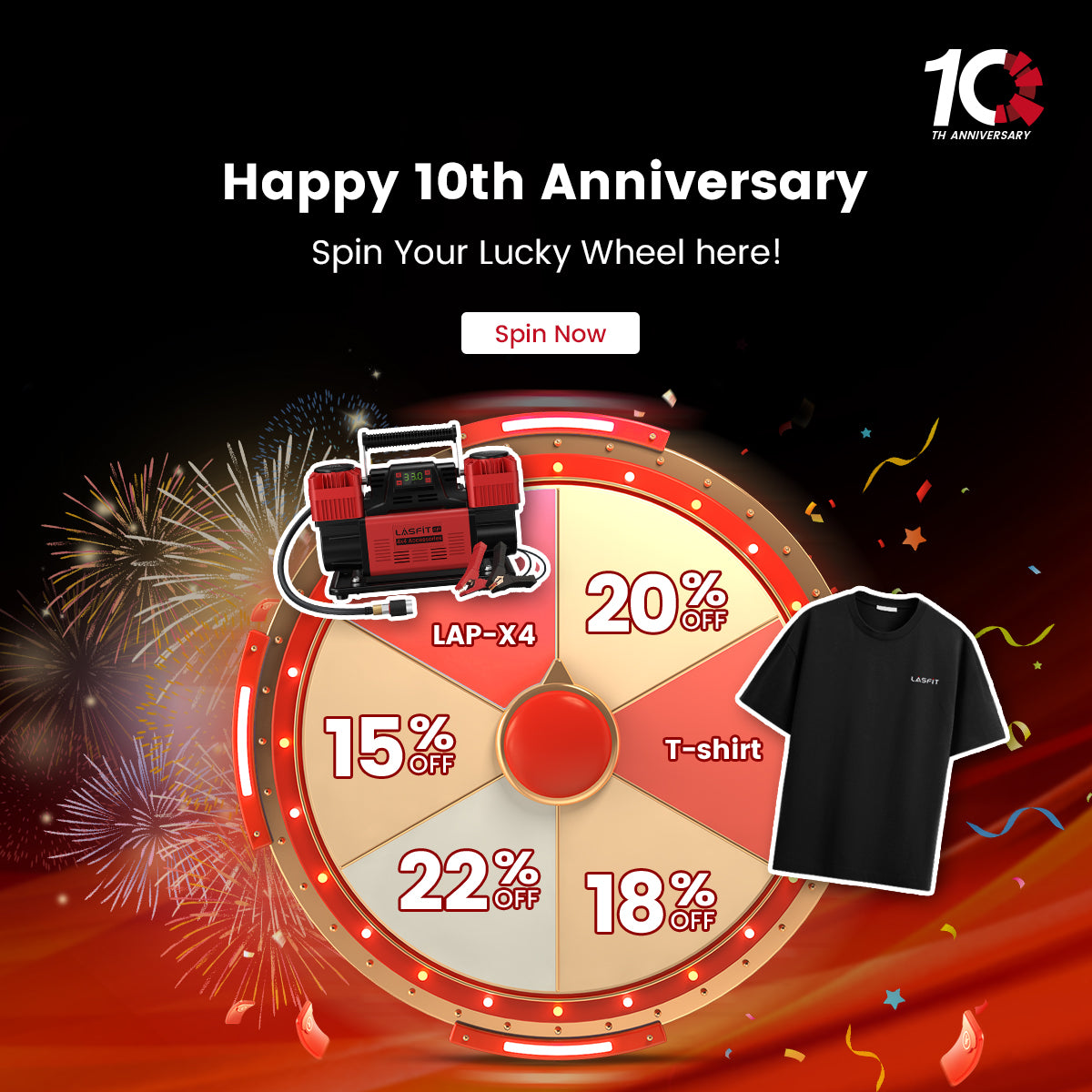 10th Anniversary Lucky Wheel