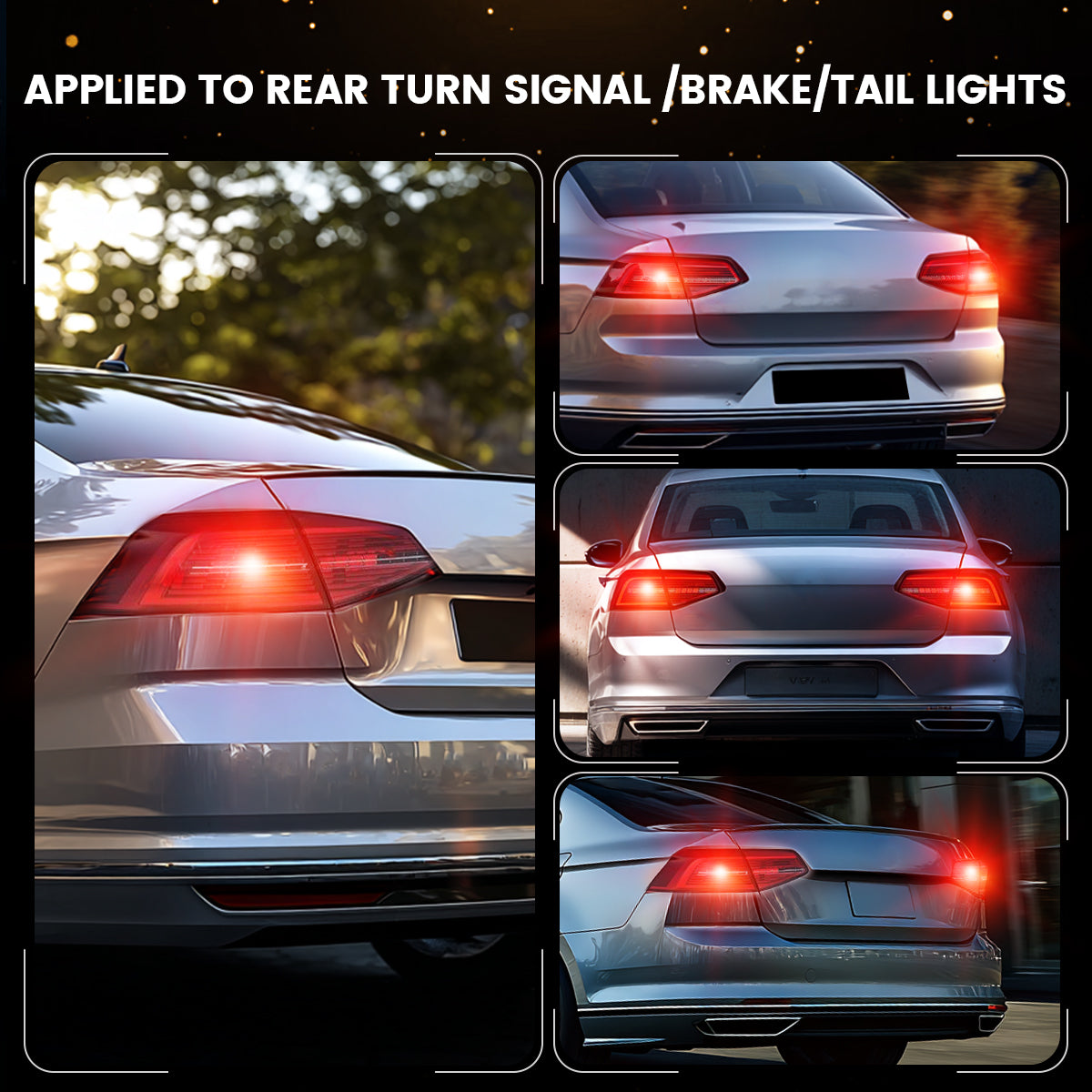 Red 1156 CanBus-Ready Rear Turn Signal Light Brake Light Tail Light LE